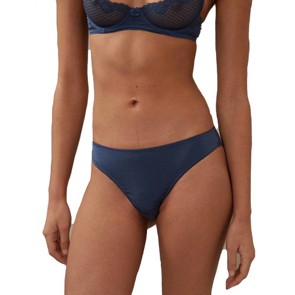NEW TIMPA LINGERIE alice brazilian panty in dark denim